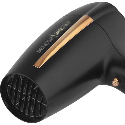 Sencor - Haartrockner 2000W/230V schwarz/gold