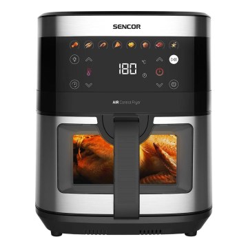 Sencor - Heißluftfritteuse 9 l 1700W/230V schwarz/matter Chrom