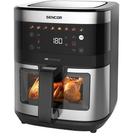 Sencor - Heißluftfritteuse 9 l 1700W/230V schwarz/matter Chrom