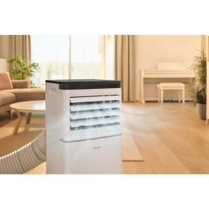 Sencor - Smarte mobile Klimaanlage 3-in-1 mit komplettem Zubehör 760 W/230 V 7000 BTU Wi‑Fi weiß + Fernbedienung