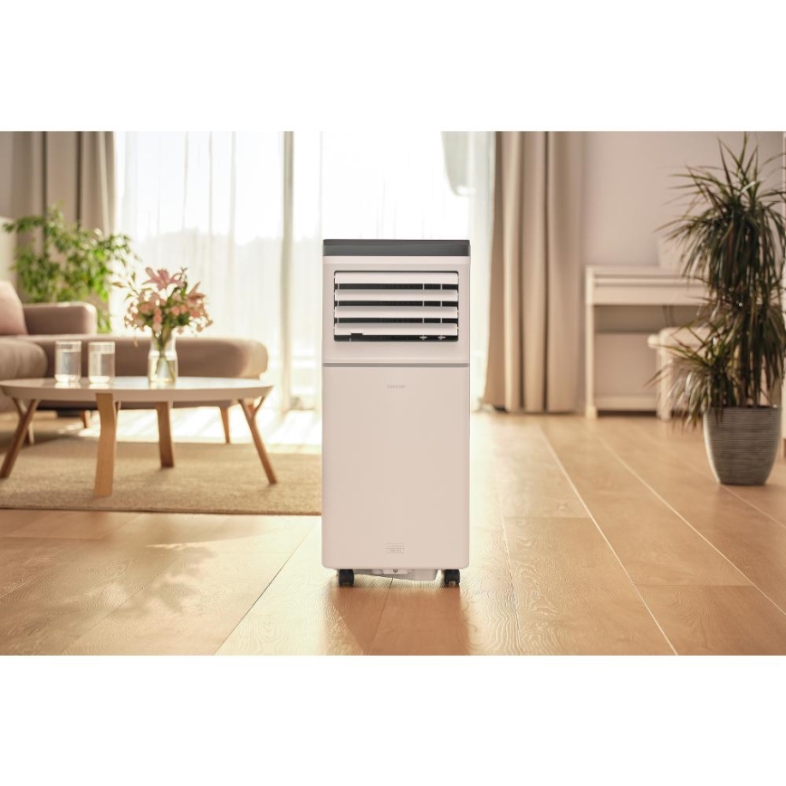 Sencor - Smarte mobile Klimaanlage 3-in-1 mit komplettem Zubehör 760 W/230 V 7000 BTU Wi‑Fi weiß + Fernbedienung