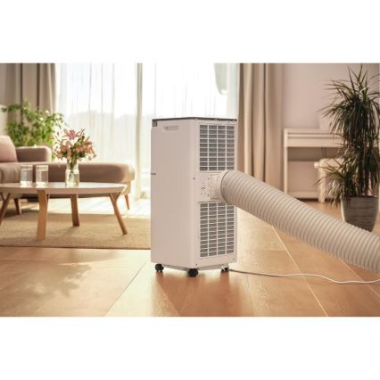 Sencor - Smarte mobile Klimaanlage 3-in-1 mit komplettem Zubehör 760 W/230 V 7000 BTU Wi‑Fi weiß + Fernbedienung