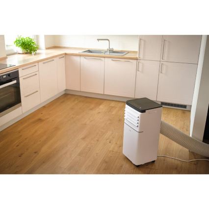 Sencor - Smarte mobile Klimaanlage 3-in-1 mit komplettem Zubehör 760 W/230 V 7000 BTU Wi‑Fi weiß + Fernbedienung