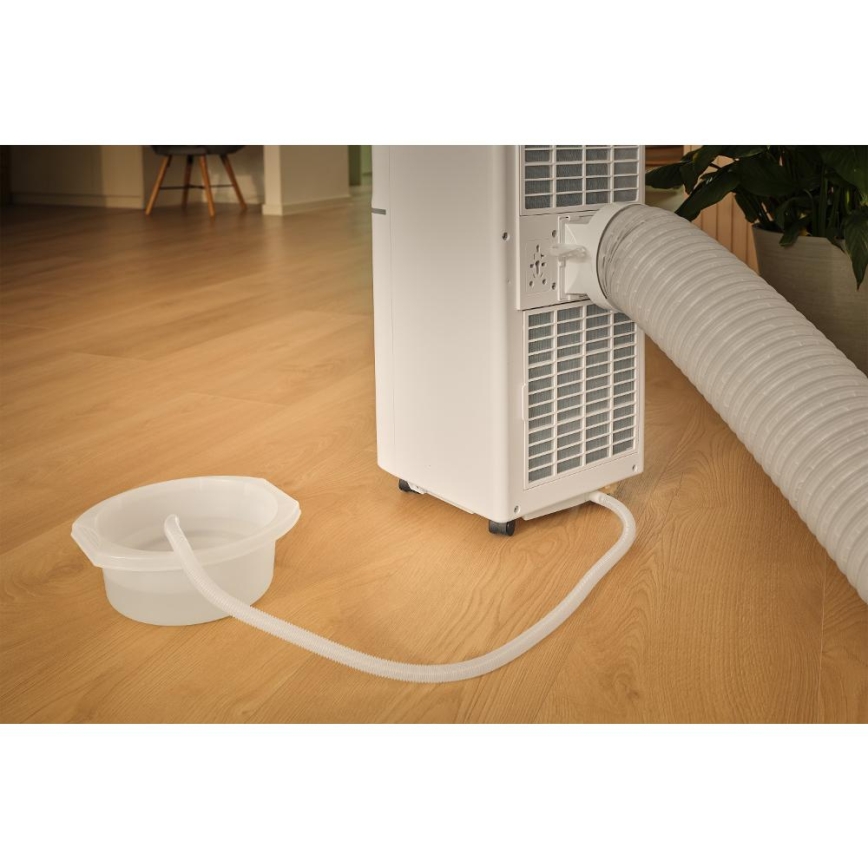 Sencor - Smarte mobile Klimaanlage 3-in-1 mit komplettem Zubehör 760 W/230 V 7000 BTU Wi‑Fi weiß + Fernbedienung