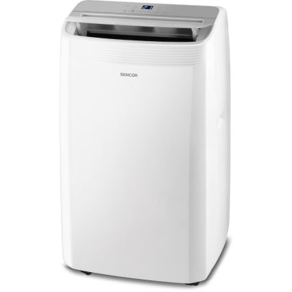 Sencor - Smarte mobile Klimaanlage 5-in-1, inkl. Komplettzubehör, 733 W/230 V, 9000 BTU, Wi-Fi, weiß + Fernbedienung