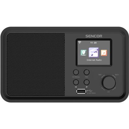 Sencor - Internet-Radio 4W/5V Wi-Fi + Fernbedienung
