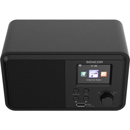 Sencor - Internet-Radio 4W/5V Wi-Fi + Fernbedienung