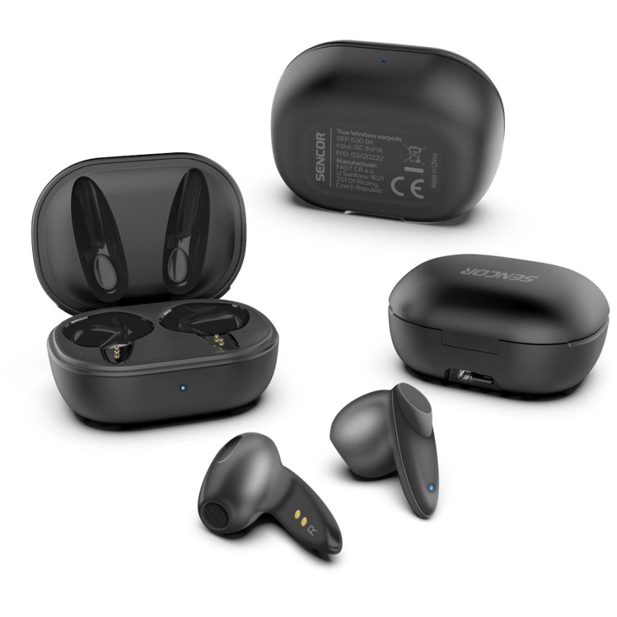 Sencor - Kabellose Kopfhörer IPX4 schwarz