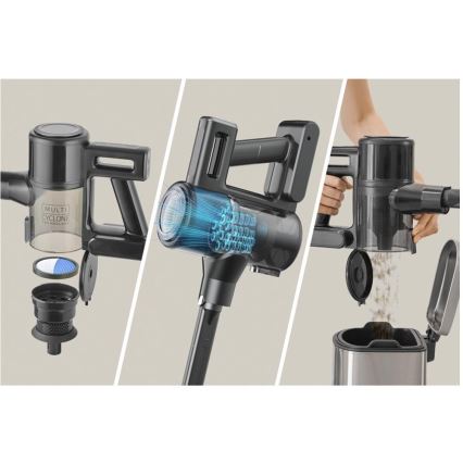 Sencor - Kabelloser 2-in-1-Stielstaubsauger 200 W / 2600 mAh, schwarz