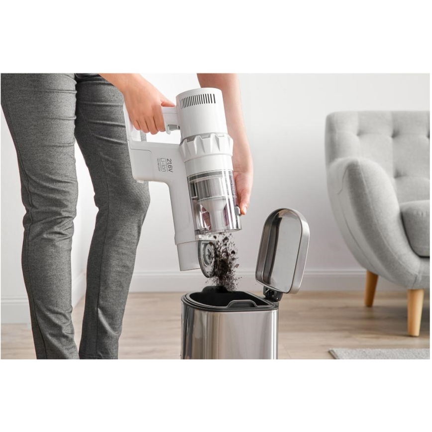 Sencor - Kabelloser Stabstaubsauger 2in1 250W/2200 mAh Weiß