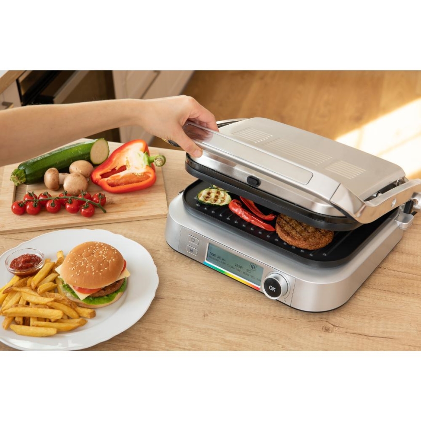Sencor - Kontaktgrill 2100W/230V mattchrom