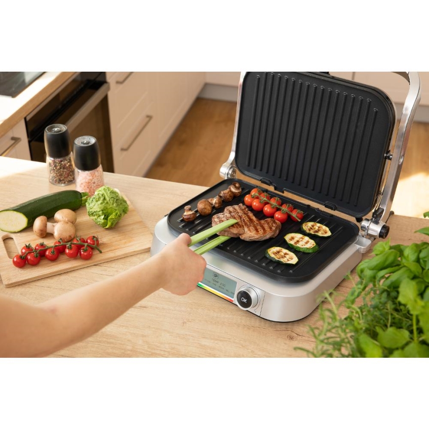 Sencor - Kontaktgrill 2100W/230V mattchrom