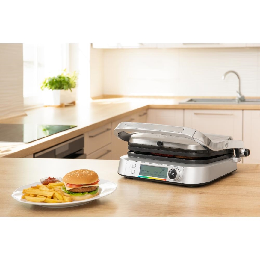 Sencor - Kontaktgrill 2100W/230V mattchrom