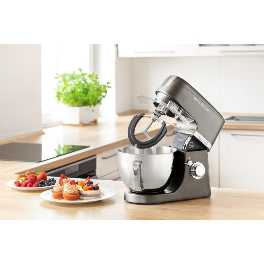 Sencor - Küchenmaschine mit Edelstahlschüssel 1000W/230V grau
