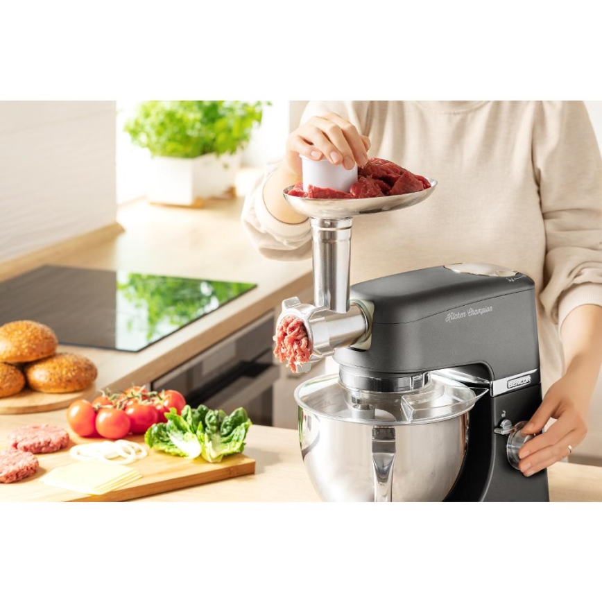 Sencor - Küchenmaschine mit Edelstahlschüssel 1000W/230V grau