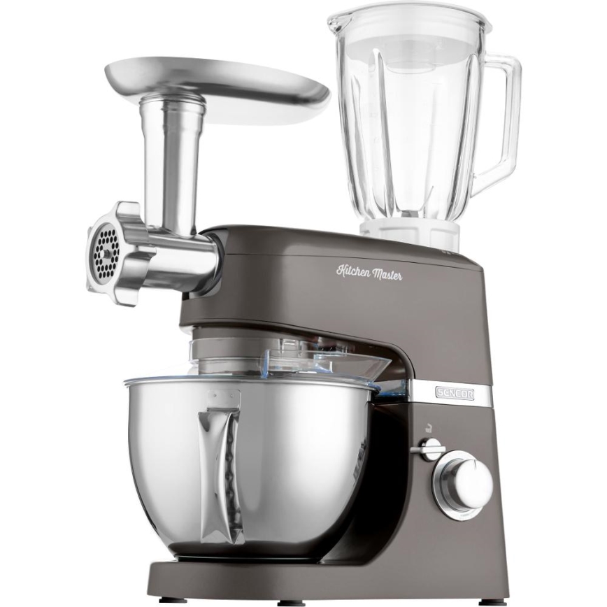 Sencor - Küchenmaschine mit Edelstahlschüssel 1000W/230V grau