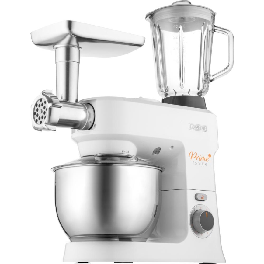 Sencor - Küchenmaschine mit Edelstahlschüssel 1000W/230V weiß