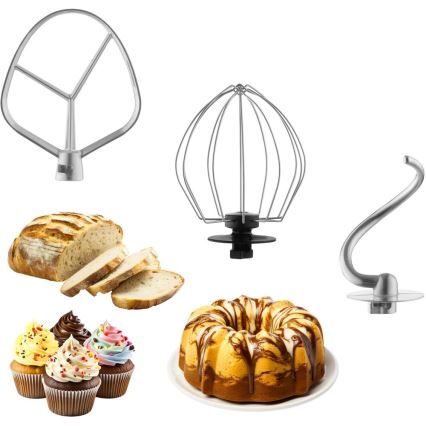 Sencor - Küchenmaschine mit Edelstahlschüssel 1300W/230V orange