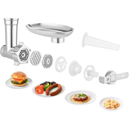 Sencor - Küchenmaschine mit Edelstahlschüssel 1700W/230V mattchrom