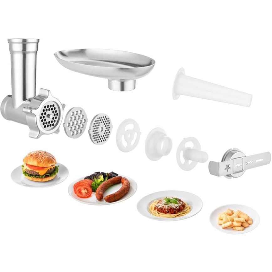 Sencor - Küchenmaschine mit Edelstahlschüssel 1700W/230V mattchrom