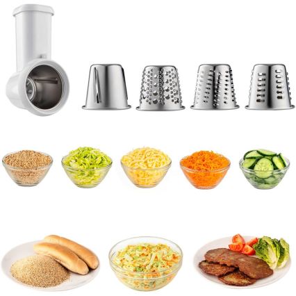 Sencor - Küchenmaschine mit Edelstahlschüssel 1700W/230V mattchrom