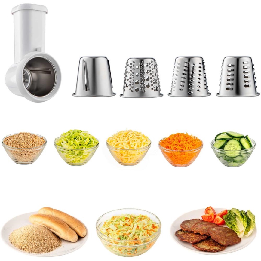 Sencor - Küchenmaschine mit Edelstahlschüssel 1700W/230V mattchrom