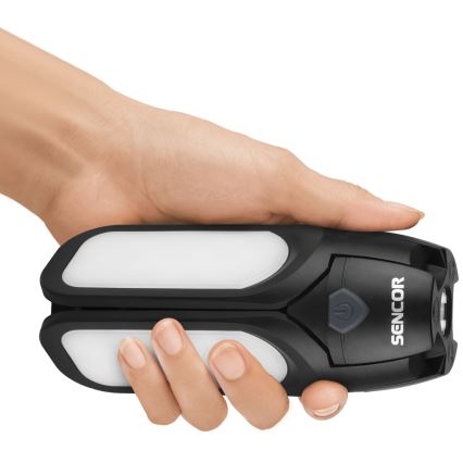 Sencor - wiederaufladbare LED-Campinglampe mit Solarpanel LED/3W/1600 mAh IPX4