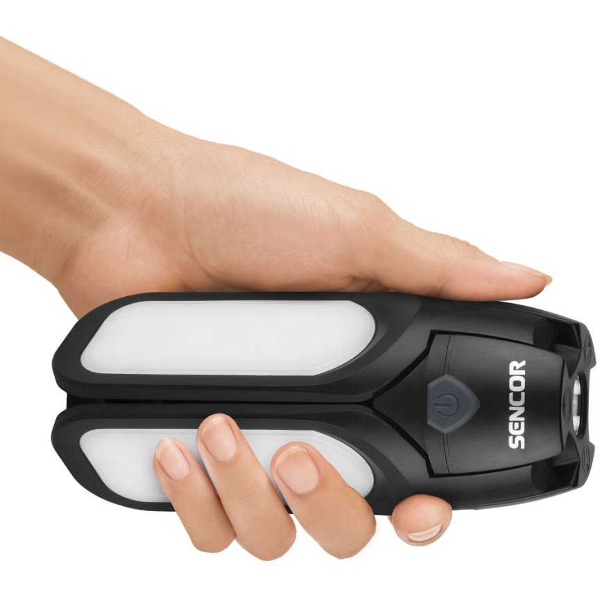 Sencor - wiederaufladbare LED-Campinglampe mit Solarpanel LED/3W/1600 mAh IPX4