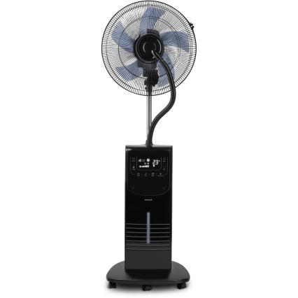 Sencor - Luftkühler mit Wassersprüher 90W/230V schwarz + Fernbedienung