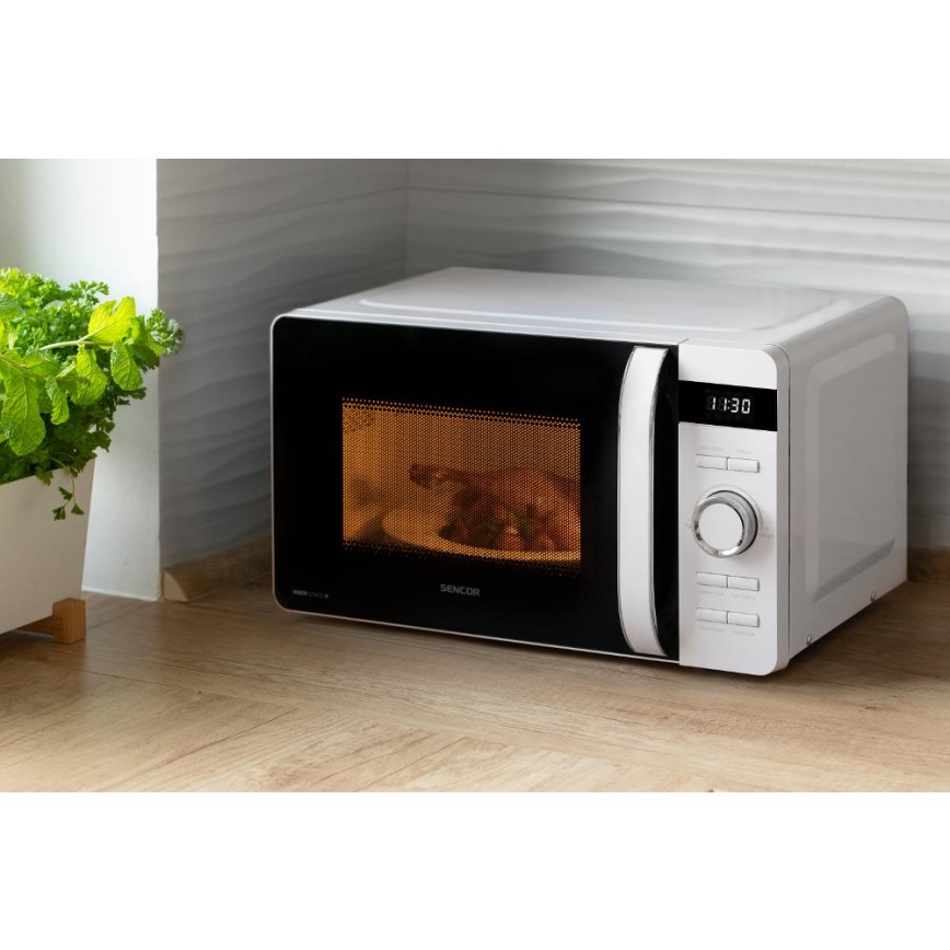 Sencor - Mikrowelle 800 W/230 V, 17 l, weiß