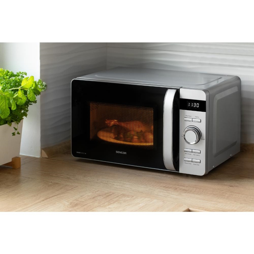 Sencor - Mikrowelle 800W/230V 17 l silber