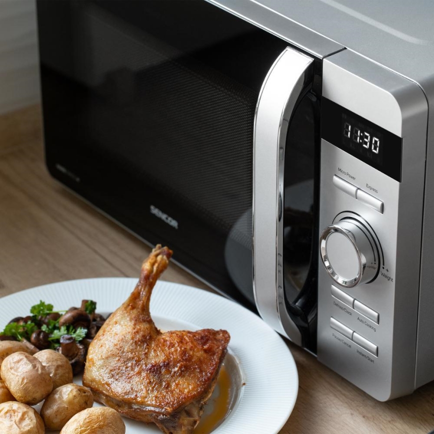 Sencor - Mikrowelle 800W/230V 17 l silber