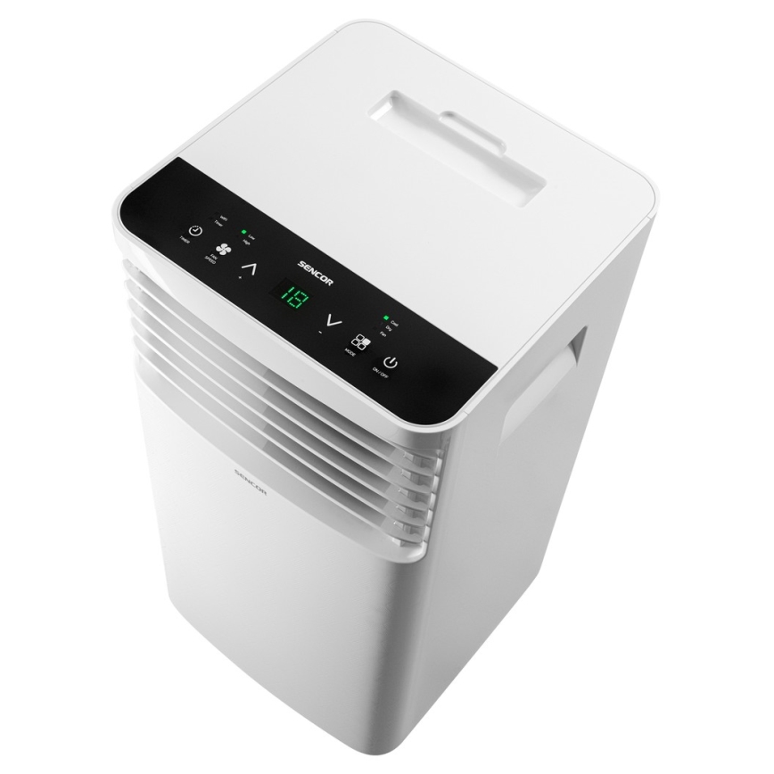 Sencor - Mobile Klimaanlage mit LCD-Display 3in1 930W/230V 7000 BTU Wi-Fi weiß + Fernbedienung