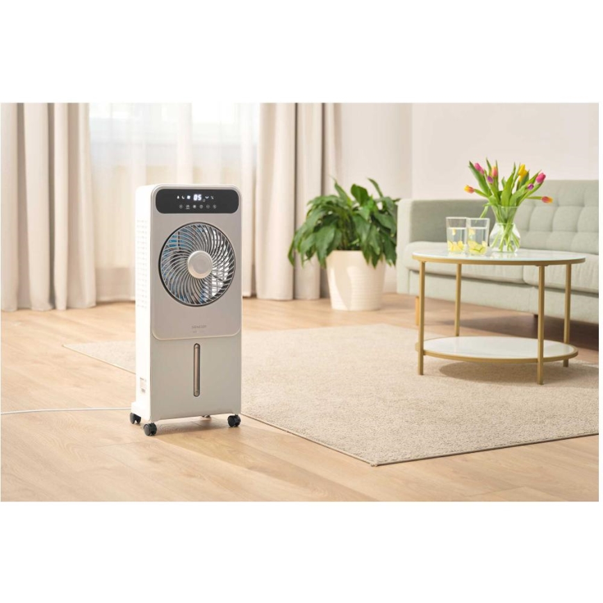 Sencor - Mobiler Luftkühler 28W/230V grau + Fernbedienung