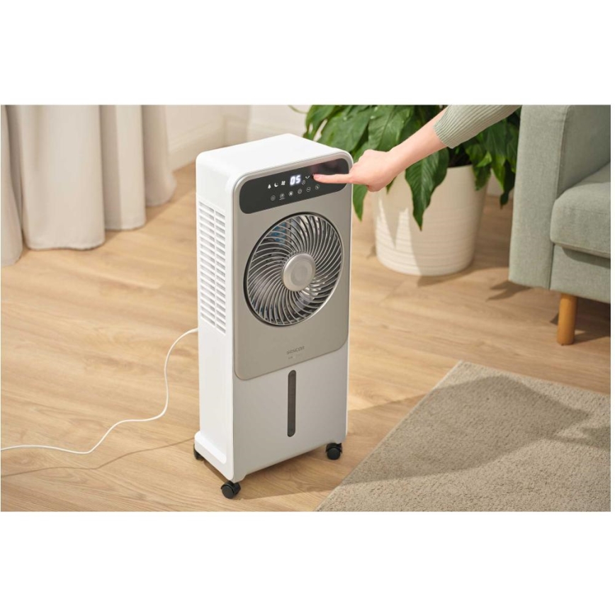 Sencor - Mobiler Luftkühler 28W/230V grau + Fernbedienung