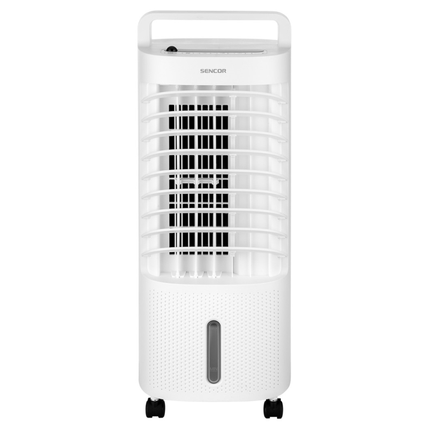 Sencor - Mobiler Luftkühler mit LED-Anzeige 3in1 45W/230V weiß + Fernbedienung