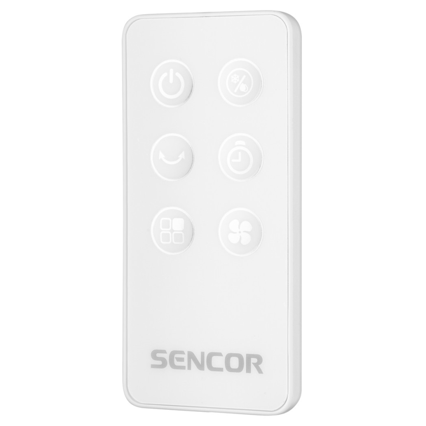 Sencor - Mobiler Luftkühler mit LED-Anzeige 3in1 45W/230V weiß + Fernbedienung