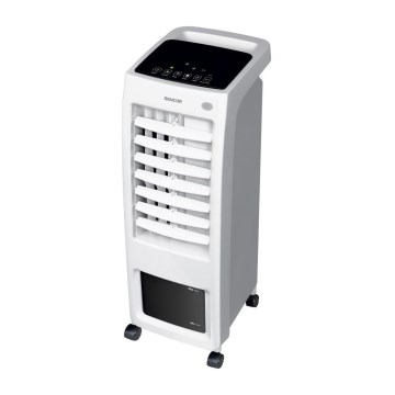 Sencor - Mobiler Luftkühler mit LED-Anzeige 3in1 70W/230V weiß + Fernbedienung