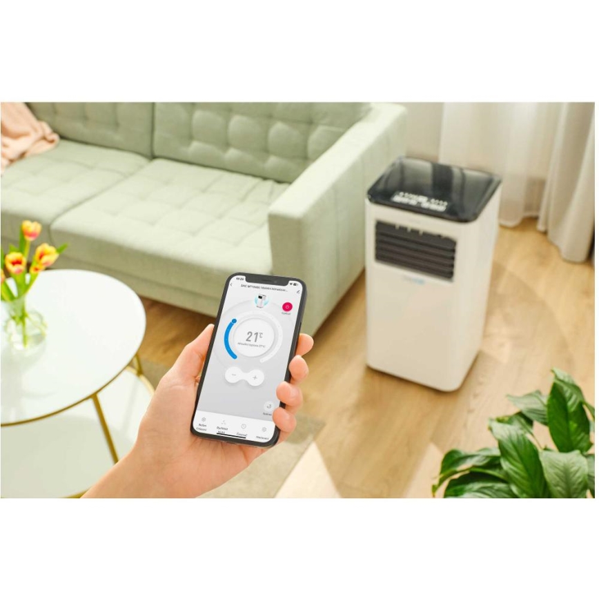 Sencor - Mobiles Smart-Klimagerät 3in1 mit komplettem Zubehör 1050W/230V 10000 BTU Wi-Fi + Fernbedienung