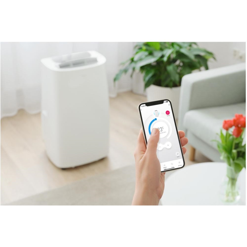 Sencor - Mobiles Smart-Klimagerät 3in1 mit komplettem Zubehör 1700W/230V 16000 BTU Wi-Fi + Fernbedienung