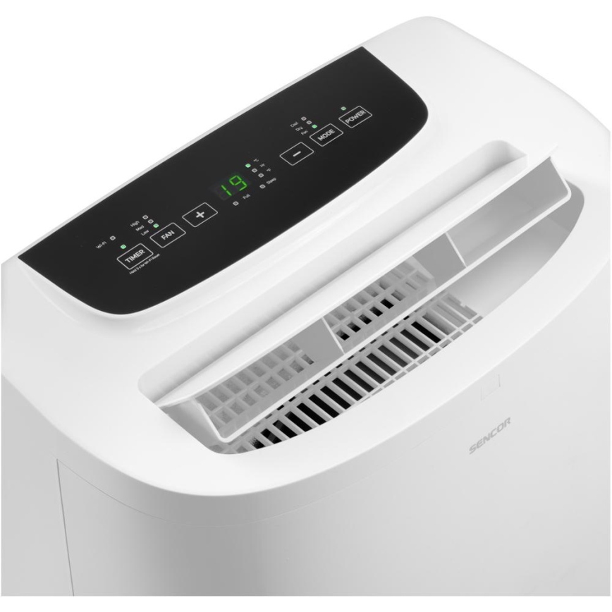 Sencor - Mobiles Smart-Klimagerät 3in1 mit komplettem Zubehör 1700W/230V 16000 BTU Wi-Fi + Fernbedienung