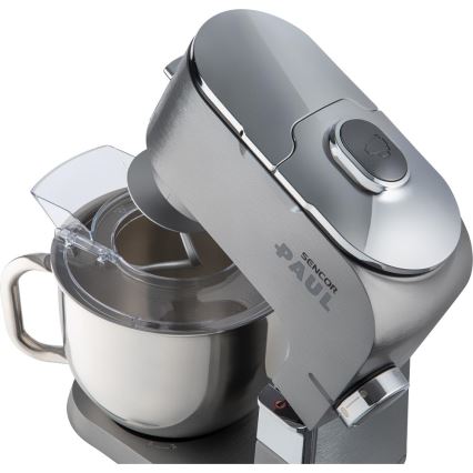 Sencor - Multifunktionale Küchenmaschine mit Edelstahlschüssel 1500W/230V matt Chrom