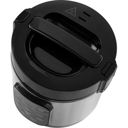 Sencor - Multifunktionaler Reiskocher 350W/230V 0,6 l Edelstahl/Schwarz