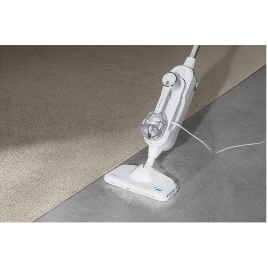 Sencor - Multifunktionaler Dampfmopp 2in1 1500W/230V IPX4 Weiß
