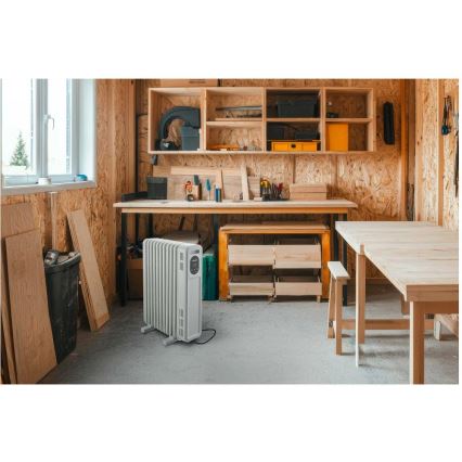 Sencor - Ölradiator mit 11 Rippen 1000/2300W/230V weiß + Fernbedienung