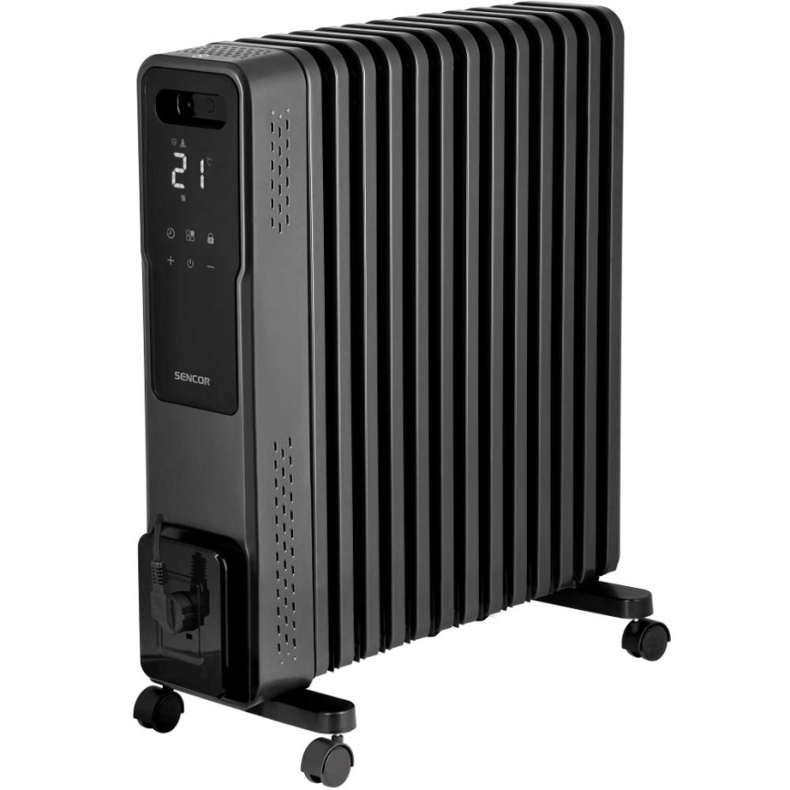Sencor - Ölradiator mit 13 Heizrippen 1000/1500/2730W/230V WLAN schwarz