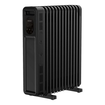 Sencor - Ölradiator mit 13 Rippen 1000/2500W/230V schwarz + Fernbedienung