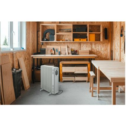 Sencor - Ölradiator mit 13 Rippen, 1.000–2.500 W / 230 V, weiß, inkl. Fernbedienung