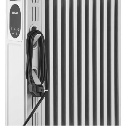 Sencor - Ölradiator mit 13 Rippen, 1.000–2.500 W / 230 V, weiß, inkl. Fernbedienung