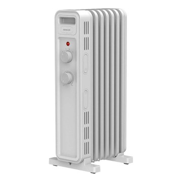 Sencor - Ölradiator mit 7 Rippen, 600/900/1500 W, 230 V, weiß